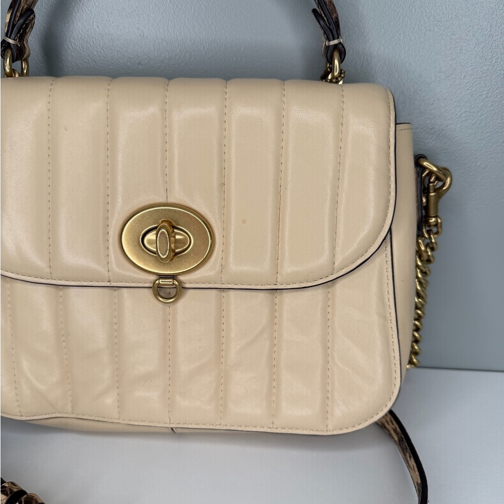 COACH x Jennifer Lopez Marley Top Handle Quilted Leather Bag - Picture 4 of 16